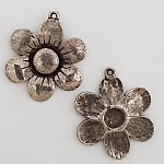 Pendente de flor em metal N°007 Cobre