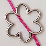 Amuleto de flor Metal N°010 Prata