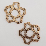 Pendente flor em metal N°022