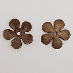 Pendente de flor em metal N°027 Cobre