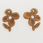 Pendente Flor em Metal N°051 Bronze