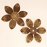 Pendente Flor em Metal N°058 Bronze