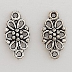 Pendente flor em metal N°067 Prata