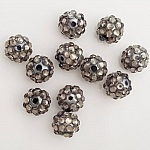 Conta de acrílico e strass 10 mm estilo shamballa N°05