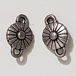 Pendente flor em metal N°093 Prata
