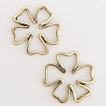 Pendente Flor em Metal N°094 Ouro Velho