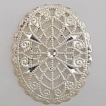 Pendente Flor Metal N°103 Prata Gravação