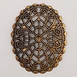 Pendente Flor em Metal N°103 Gravação em bronze