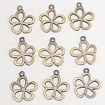 Pendente Flor em Metal N°116 Bronze
