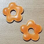 Flor Metal Esmalte 28 mm Laranja