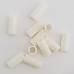 Tubo de pérola branco