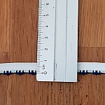 Ao metro Elástico branco fantasia 9 mm.