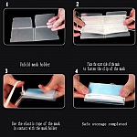 Organizador de clips de armazenamento em plástico transparente