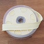 Amarelo Gingham Fancy Bias All Textile 1 Meter Collar 09