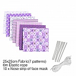 Conjunto de materiais para máscaras Violeta