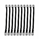 Fita elástica Extensão ajustável da máscara Gancho de orelha Extensão da máscara preta