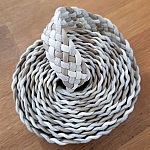 1 metro de couro entrançado N°01 30 mm