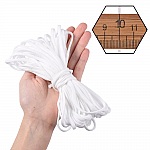 Elástico plano de poliéster 4 mm branco a 10 cm