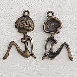 Pendente para criança N°50 Menina Bronze