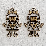 Charm Criança N°53 Menina Bronze