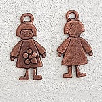 Charm Criança N°55 Menina Bronze
