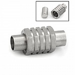 Fecho magnético em aço inoxidável 05 mm Prata N°01