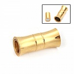 Fecho magnético Aço inoxidável 06 mm Ouro N°06