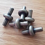 Fecho de cobre para cordão de pvc oco 6,5 mm