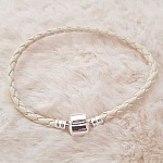 Pulseira de clipe europeia Plain 01 DE 15 A 23 CM Marfim