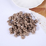 Fecho elástico com fivela Seixo de borracha castanho escuro N°02 x 10 peças