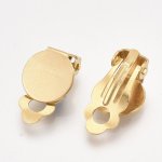 Suporte para brincos Clips Bandeja Aço inoxidável Ouro N°03