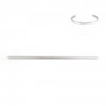 Pulseira de punho em aço inoxidável de 5 mm N°06 para dobrar
