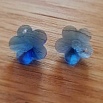 Pendente de flor em vidro facetado N°04-03