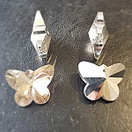 Pendente borboleta facetada em vidro N°02-01