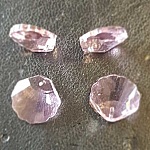 Pendente em concha de vidro facetado N°01-01