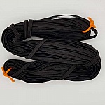 Máscara plana elástica 5 mm preta n°03 x 16 metros