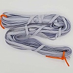 Máscara plana elástica 5 mm branca N°03 x 14,50 metros