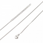 Colar N°05-02 em aço inoxidável, malha de cavalo de 45 cm (18')