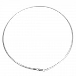 Colar N°10 em malha rectangular de aço inoxidável de 45 cm