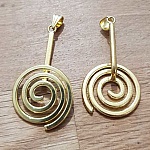 Cabide em espiral GM dourado