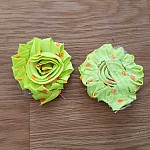 Flor de tecido desfiado n.º 02