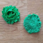 Flor de tecido desfiado n.º 24