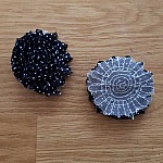 Flor de tecido desfiado n.º 38