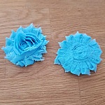 Flor de tecido desfiado n.º 57