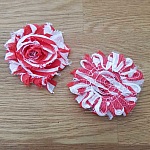 Flor de tecido desfiado n.º 62