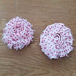 Flor de tecido desfiado n.º 76