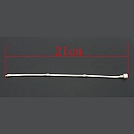 Pulseira de clipe europeu 21 cm Fecho liso Banhado a prata 925