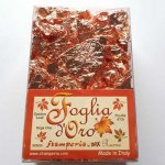 Folhas de ouro em flocos de estamparia