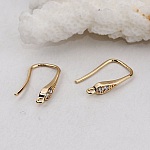 Suporte para brincos N°26 Gancho dourado e strass