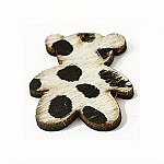 Urso peludo branco 24x29mm x 1